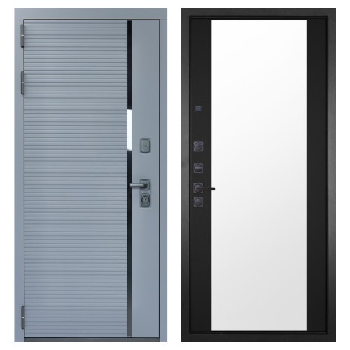 Гранит Пиано Серая, панель 071 зеркало Фацет 16 мм