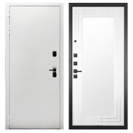 Гранит Вайт, панель 019 зеркало Белый ясень 16 мм