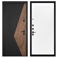 Гранит Геометрия, панель 082 Белый софт рельеф 10 мм