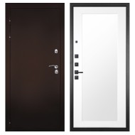 Гранит Терморазрыв, панель 010 зеркало Белый матовый 16 мм