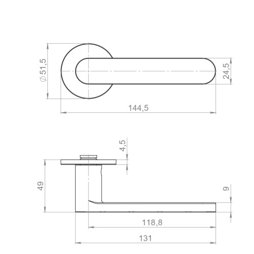 Ручка Armadillo (Армадилло) раздельная R.YM.SAVOIARDI MWSC-33 итальянский тисненый 