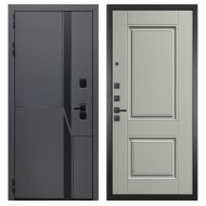 Гранит НаноБлэк лайн, панель 068 Две филенки силк маус 12 мм