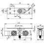 Комплект роликов Armadillo (Армадилло) для раздвижных дверей SLD.Comfort.SET.rollers/80 (Comfort 80/4 kit)