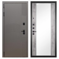 Гранит Нанорельеф, панель 051 зеркало Бетон светлый 16 мм