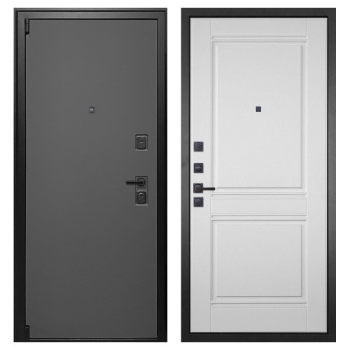 Гранит Лайт Графит, панель 063 Роял Вуд белая со структурой 12 мм