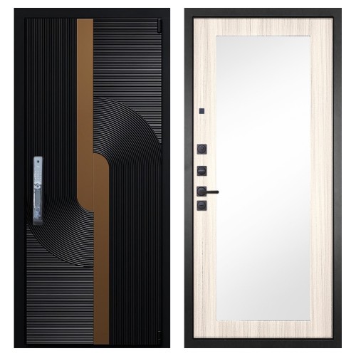 Гранит Смарт Люкс, панель 026 зеркало Лиственница 10 мм