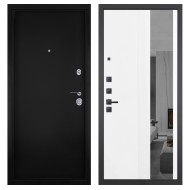 Гранит М8, панель 085 Белый рельеф софт с тонированным зеркало 10 мм