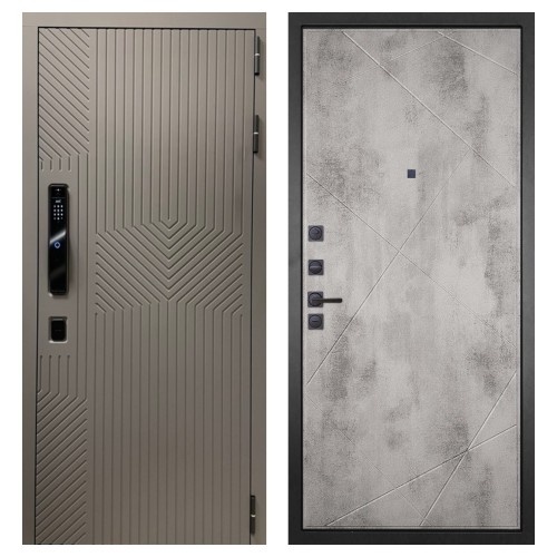 Гранит Смарт Нанорельеф, панель 044 Бетон светлый 12 мм