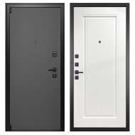 Гранит Лайт Графит, панель 040 одна филенка силк сноу 16 мм