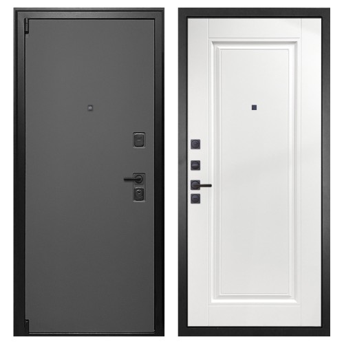 Гранит Лайт Графит, панель 040 одна филенка силк сноу 16 мм