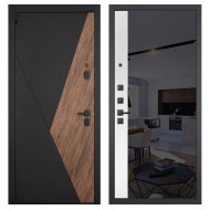 Гранит Геометрия, панель 091 зеркало макси бок тонированное черное 10 мм