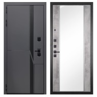 Гранит НаноБлэк лайн, панель 051 зеркало Бетон светлый 16 мм