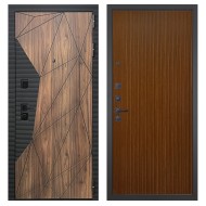 Гранит Континент, панель 087 Дуб кантри темный с фрезеровкой 10 мм