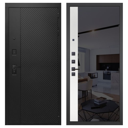 Гранит Симметрия, панель 091 зеркало макси бок тонированное черное 10 мм