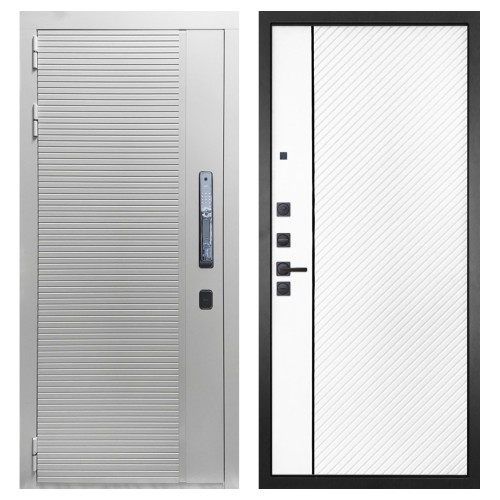 Гранит Пиано Смарт Белая, панель 078 Белая матовая 12 мм