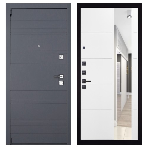 Гранит С58, панель 083 Белый софт зеркало 10 мм