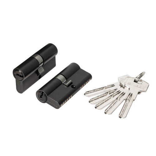 Цилиндровый Fuaro (Фуаро) механизм (200 ZA/70) 2000ZAKey70(30+10+30) BL черный 5Key 