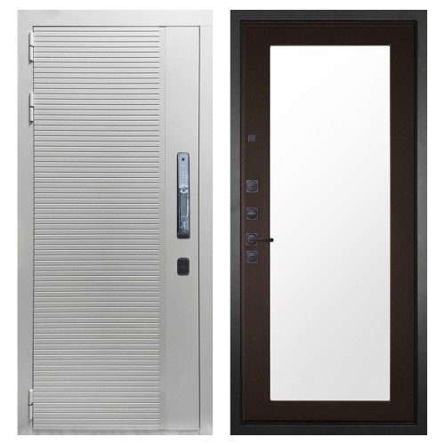 Гранит Пиано Смарт Белая, панель 011 зеркало Венге 16 мм