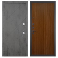 Гранит Дуэт, панель 087 Дуб кантри темный с фрезеровкой 10 мм