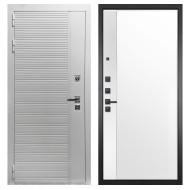 Гранит Пиано Белая, панель 075 зеркало макси бок белое 16 мм