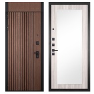 Гранит Шторм с фрамугой, панель 032 зеркало Сандал светлый 12 мм