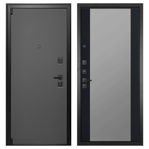 Гранит Лайт Графит, панель 074 зеркало фацет тонированное 16 мм