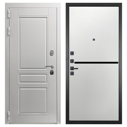 Гранит Лира Белая, панель 073 горизонт белая 10 мм