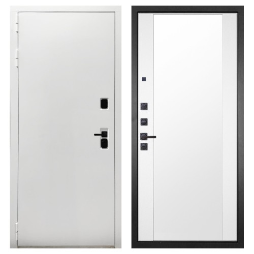 Гранит Вайт, панель 024 зеркало Макси белый матовый 16 мм