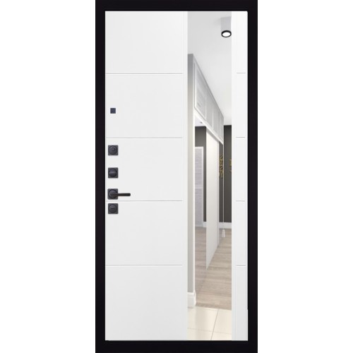 Гранит Эксклюзив, панель 083 Белый софт зеркало 10 мм