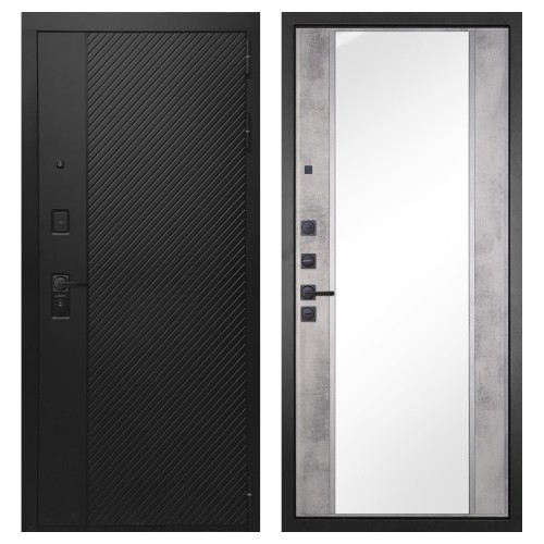 Гранит Симметрия, панель 051 зеркало Бетон светлый 16 мм