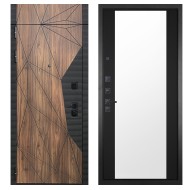 Гранит Континент с фрамугой, панель 071 зеркало Фацет 16 мм