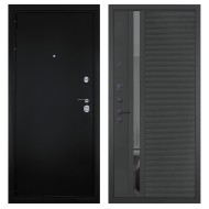 Гранит Ультра 8, панель 090 Черный кварц с зеркальной тонированной вставкой 10 мм