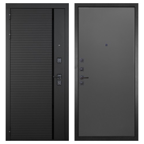 Гранит Пиано Черная, панель 077 графит нубук 12 мм