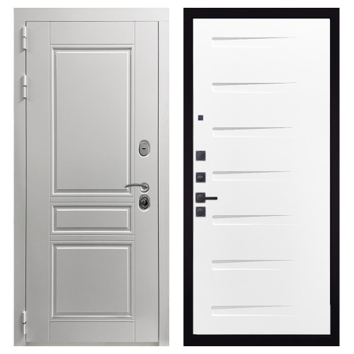 Гранит Лира Белая, панель 081 Белый Горизонт 10 мм