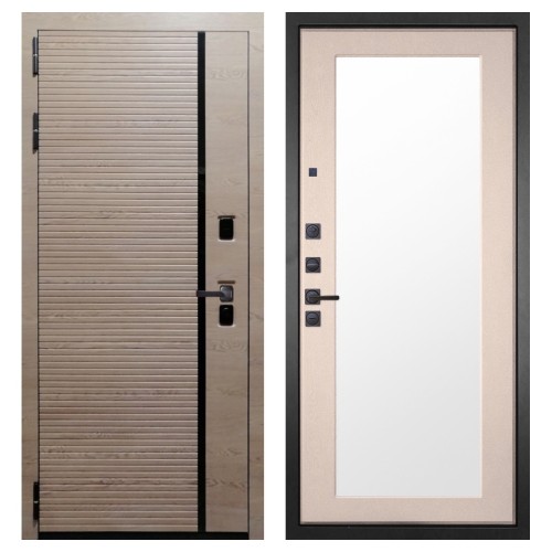 Гранит Пиано Эко, панель 014 зеркало Капучино 16 мм