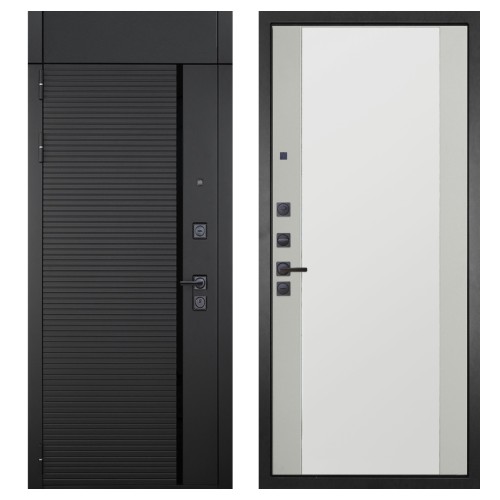 Гранит Пиано Черная с фрамугой, панель 069 Макси зеркало силк маус 16 мм