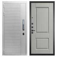 Гранит Пиано Смарт Белая, панель 068 Две филенки силк маус 12 мм