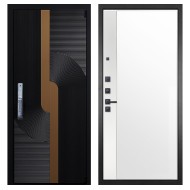 Гранит Смарт Люкс, панель 075 зеркало макси бок белое 16 мм