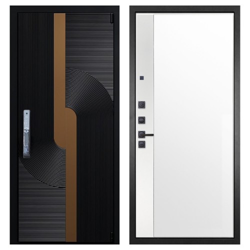 Гранит Смарт Люкс, панель 075 зеркало макси бок белое 16 мм