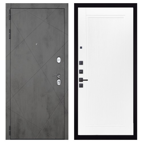 Гранит Дуэт, панель 082 Белый софт рельеф 10 мм