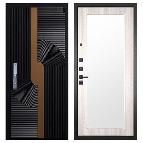 Гранит Смарт Люкс, панель 017 зеркало Сандал светлый 16 мм