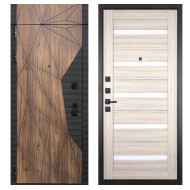 Гранит Континент с фрамугой, панель 030 царга Сандал светлая 16 мм