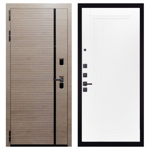 Гранит Пиано Эко, панель 082 Белый софт рельеф 10 мм