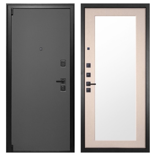 Гранит Лайт Графит, панель 014 зеркало Капучино 16 мм