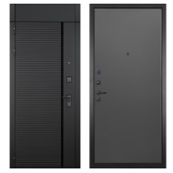 Гранит Пиано Черная с фрамугой, панель 077 графит нубук 12 мм