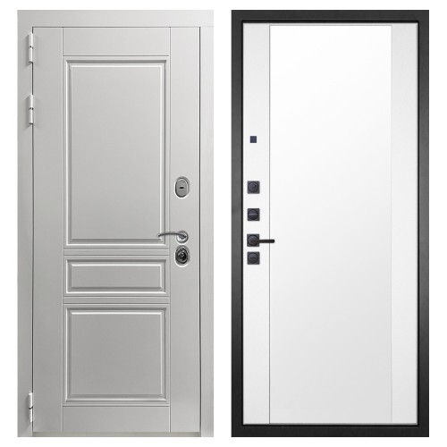 Гранит Лира Белая, панель 024 зеркало Макси белый матовый 16 мм