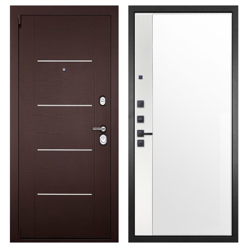 Гранит М2 Люкс, панель 075 зеркало макси бок белое 16 мм