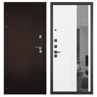 Гранит Терморазрыв, панель 085 Белый рельеф софт с тонированным зеркало 10 мм