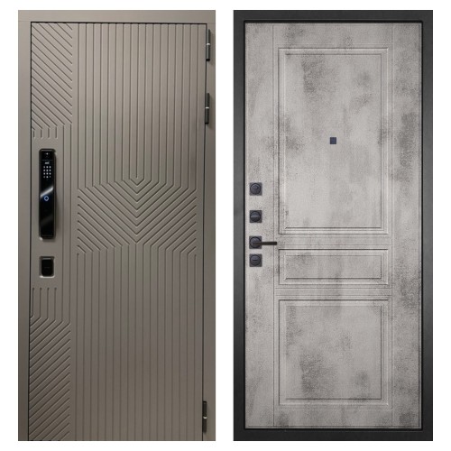 Гранит Смарт Нанорельеф, панель 043 Бетон светлый 12 мм