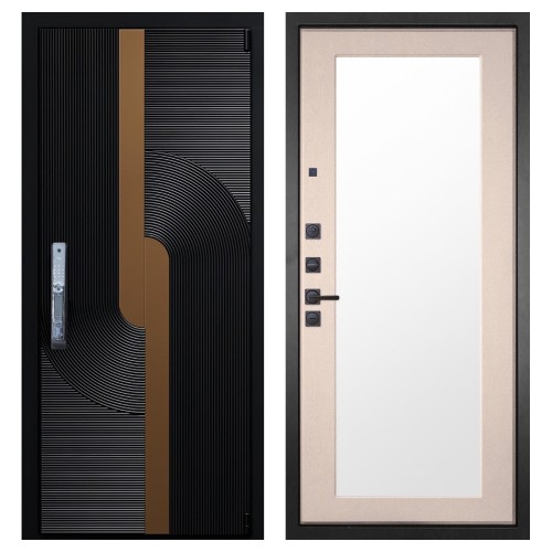 Гранит Смарт Люкс, панель 014 зеркало Капучино 16 мм